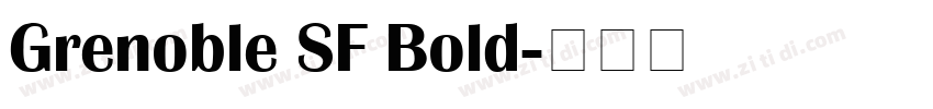 Grenoble SF Bold字体转换